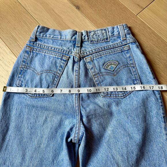 Vintage RARE Levi's Native Blue High Waisted Rise Jeans Light Wash Straight Sz 7 - Picture 5 of 11